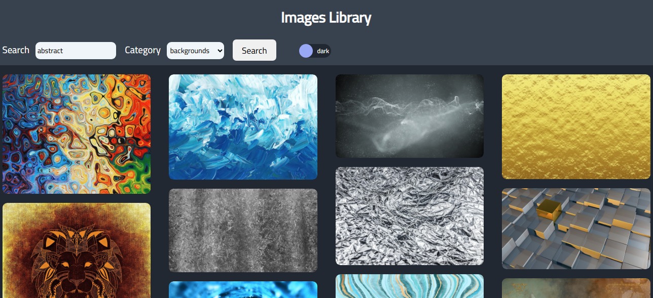 image library preview